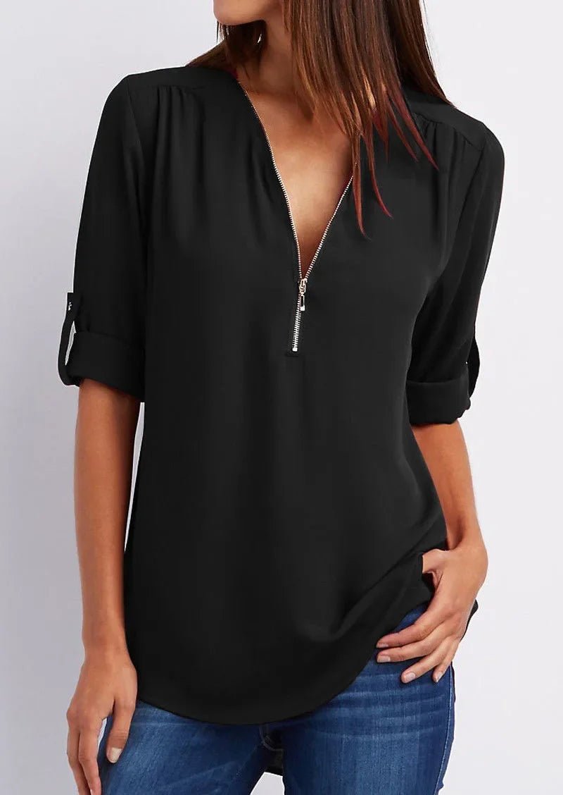 Blusa Feminina Gola V