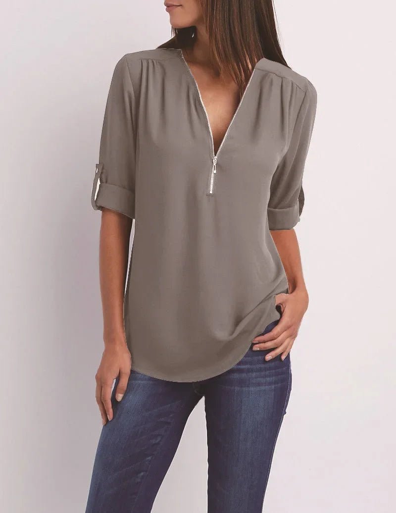 Blusa Feminina Gola V