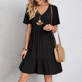 Vestido Feminino Verão Sólido