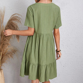 Vestido Feminino Verão Sólido