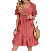 Vestido Feminino Verão Sólido