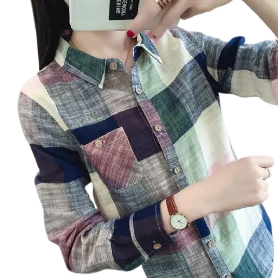 Blusa Feminina Xadrez