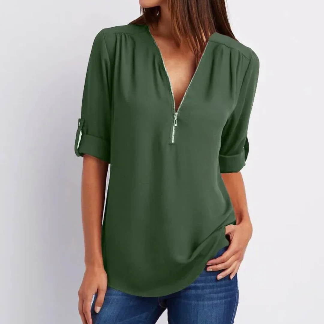 Blusa Feminina Gola V