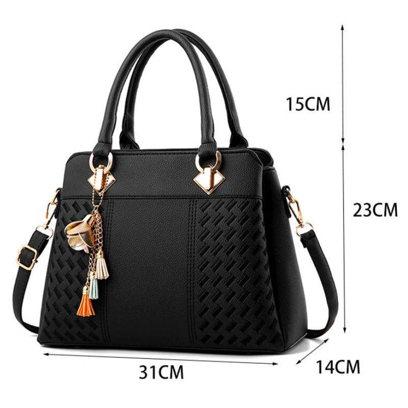 Bolsa feminina de couro transversal  Carme