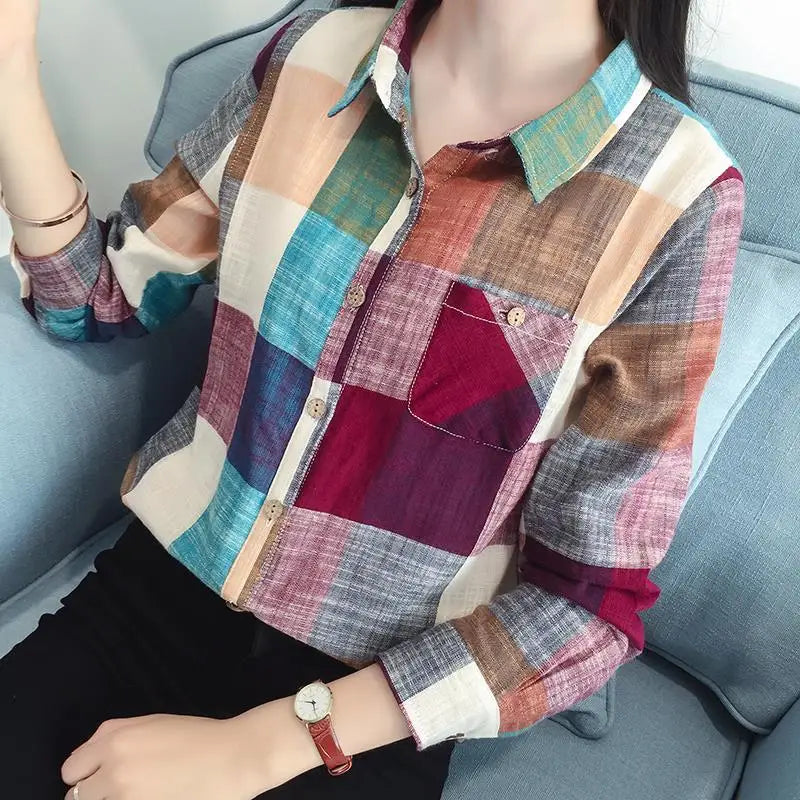 Blusa Feminina Xadrez