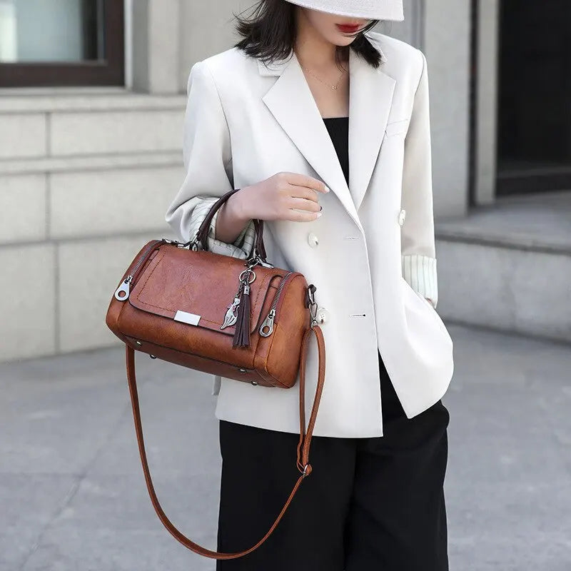 Bolsa feminina de couro Marina