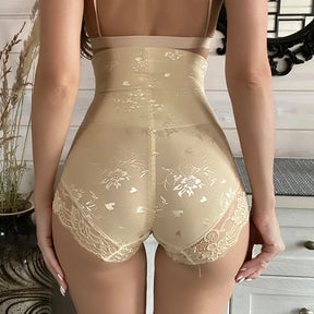 Calcinha Modeladora de Cintura Alta - Bordas de Renda (PANOMA)