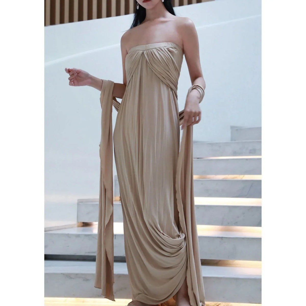 Vestido Feminino Longo Grego