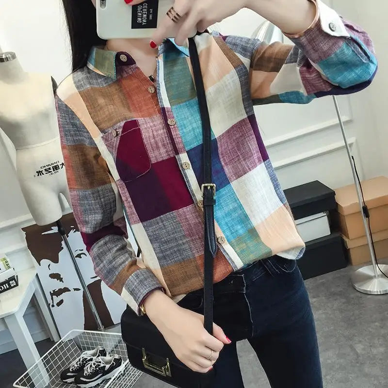 Blusa Feminina Xadrez