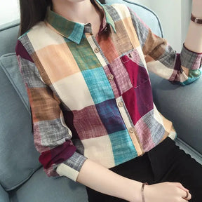Blusa Feminina Xadrez