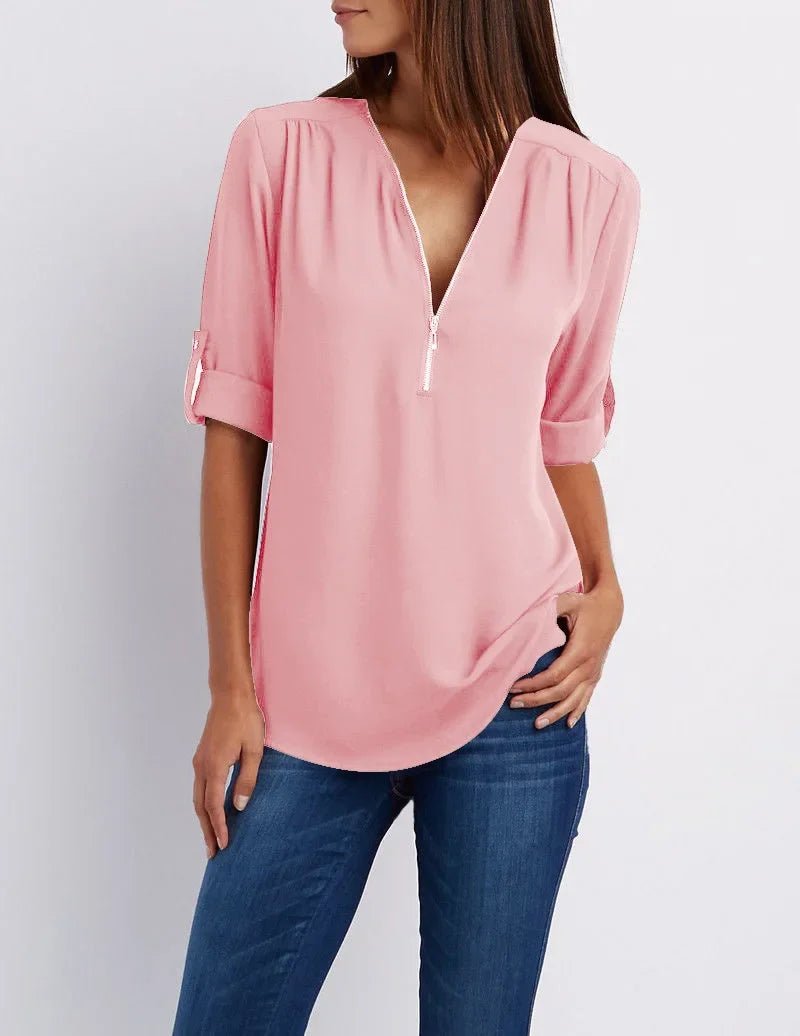 Blusa Feminina Gola V