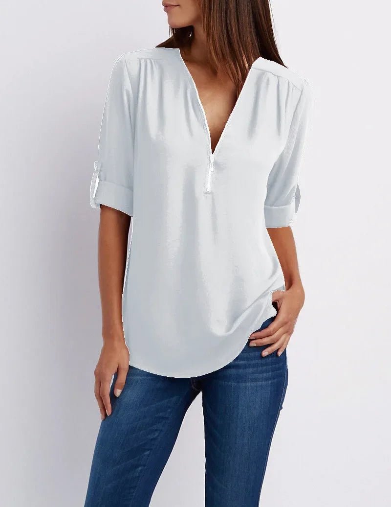 Blusa Feminina Gola V